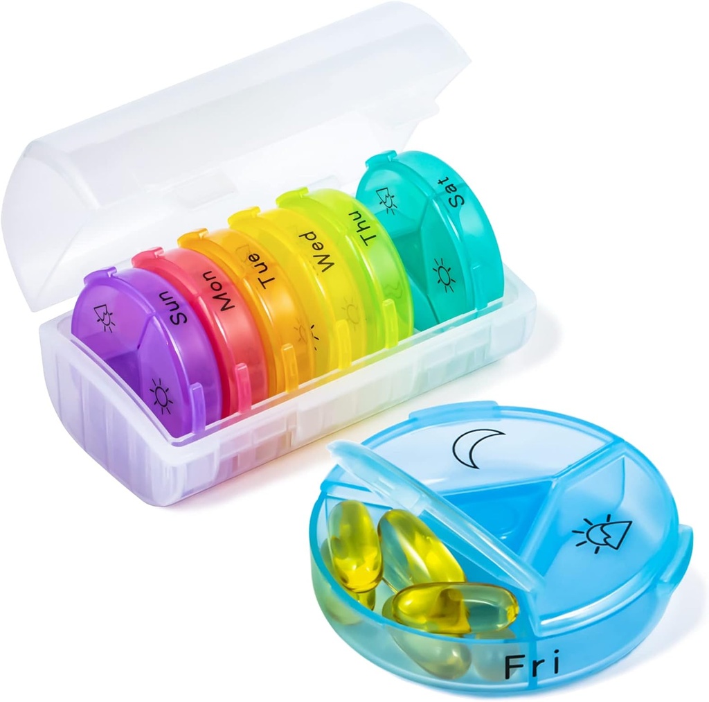Tedenske tablete Organizator, Chrxbei 3 krat na dan tablete primeri Organizatorji 7 dan, Debeli tablete tablete škatla z 21 Velikih oddelkov, BPA brezplačno Medicine Organizator obdržati vitamin, dodatki, ribje olje
