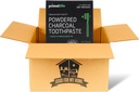 Aktiviran Charcoal Primal Life Organics 1 oz Toothpowder: Organska veganska mešanica, Kaolin & Bentonite Clay, Essential Oils - Black Spearmint za 200+ Brushings. GFMH polje vključeno.