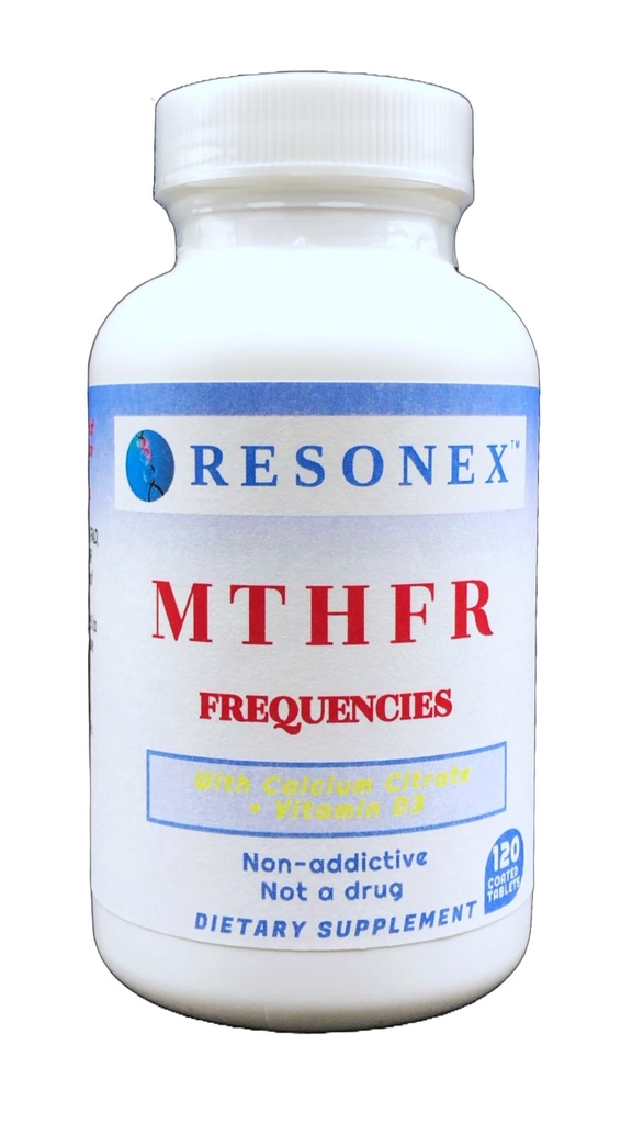 MTHFR Frequencies- 120 Tablets - with Natural Frequencies of the MTHFR, MTR and MTRR to Support Methylation, 5-MTHF and B12 Production