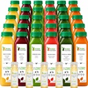 5 Day sok očistijo surove vode, tropske arome, vse naravne surove, hladno stiskane sadne in zelenjavne sokove, Detox čiščenje, 30 steklenic 12oz, 5 Bonus ingver posnetkov