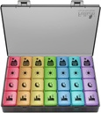 Ekstra velike tedenske tablete Organizator 4 krat na dan, Fulicon XXL velike tablete Box, 7 Day Medicine Organizator, Primer črne tablete za vitamin/ribje olje/dodatki