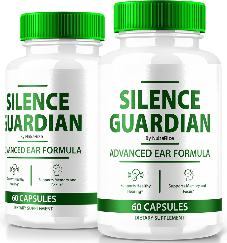 (2 Pack) Silence Guardian - Napredno uho Formula, Uradna Formula za 360 sluh podporo, Vse naravne sestavine za ohranjanje zdravja sluha, SilenceGuardian Review (120 kapsul)