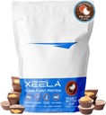 XEELA rastlinski veganski protein v prahu - Neodvisno testirani - 25g visoki proteini, Pea proteini za moške in ženske - vitamini in minerali, ne GSO, Mlečni in gluten brez, LowCarb & LowFat (Peanut Butter Cup)