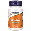 NOW Foods Supplements UlcetrolTM, Prebavno zdravje*, z PepZin GI® & mastic Gum, podpira zdravje želodca*, 60 tablet