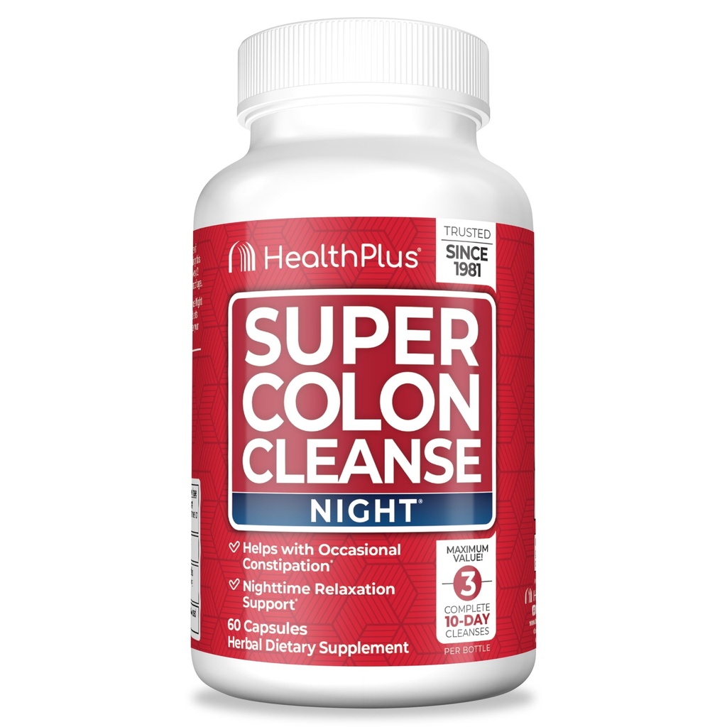 Health Plus Super Colon Clease Night Formula Prebavna podpora 