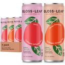 Gloss Leaf Kolagen ledeni čaj (Zero-Sugar, Razvrščen): Premaran črni čaj s kolagen peptidi beljakovine & vitamin C, lepota & anti-Aging, 12 Fl Oz, 6 Pack