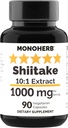 Izvleček gob MONOHERB Shiitake 1000 mg - 90 vegetarijanskih kapsul