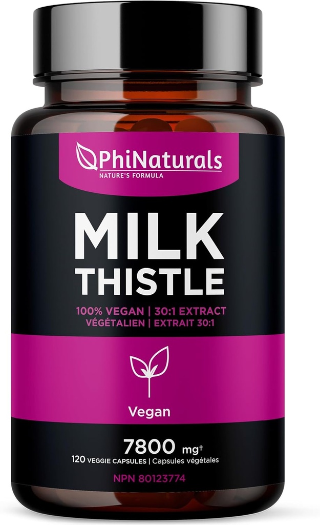 FiNatural Milk Thistle Extract Kapsulas Supplement Jetra Detox 260mg Silymarin 30:1 Izvleček ekvivalent 7800mg Semena Thistle Jetra Detox Silimarina