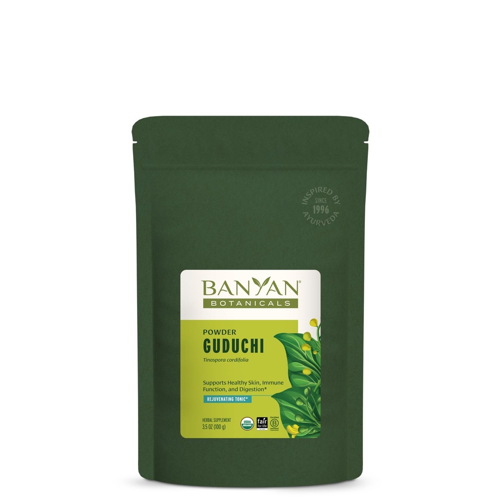 Banyan Botanicals Organic Guduchi Powder – Organic Immune Health Supplement – za naravno razstrupljanje, uravnotežena digestija in zdravo kožo* – 3.5 oz – Non-GMO Trajno izvoren Vegan FFL