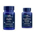 Life Extension Super Ubiquinol CoQ10 z izboljšano mitohondrijsko podporo & Super Omega-3 Plus EPA/DHA ribje olje, Sezam Lignans, ekstrakt oljk, Krill & Asta