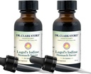 Raztopina dr. Clarka Lugola 2% joda - vodna in 2% granularni jod - naravni želodčni relief in zdravstveno varstvo - 1 fl. Oz z dropper 2Pack