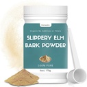 6 oz Organic Slippery Elm Powder, Organic Slippery Elm Bark Powder, 100% Pure & Natural, Food-Grade, Pomaga pomirja grlo in kašelj, Vegan, Pet prijazno