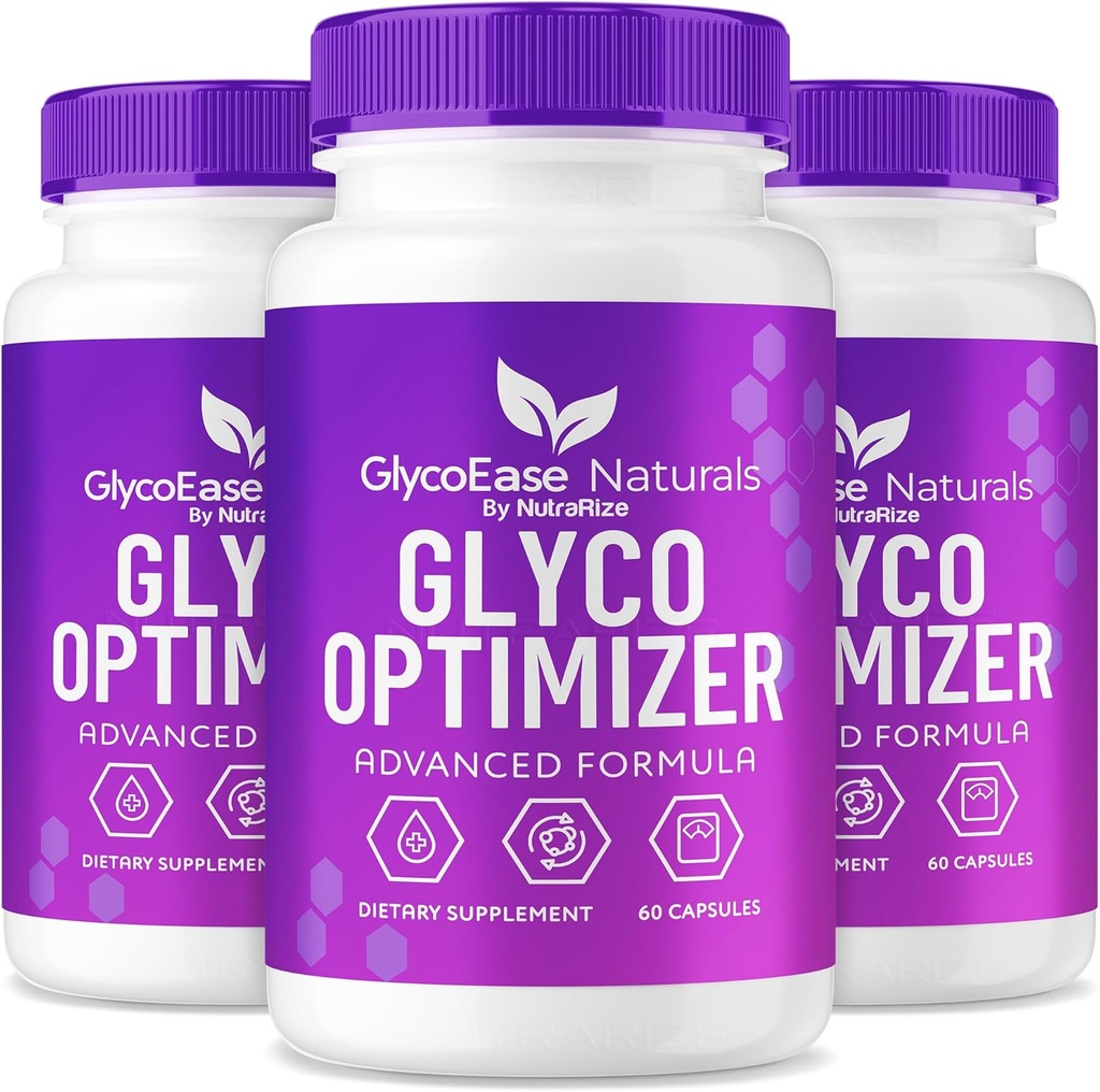(3 pakiranja) GlycoEase Glyco Optimizer - GlycoEase tablete, vse naravno prehranska dopolnila, Napredna podpora Formule Glycogen, Glycoeas Naturals, Glyco Ease Reviews (180 kapsul)