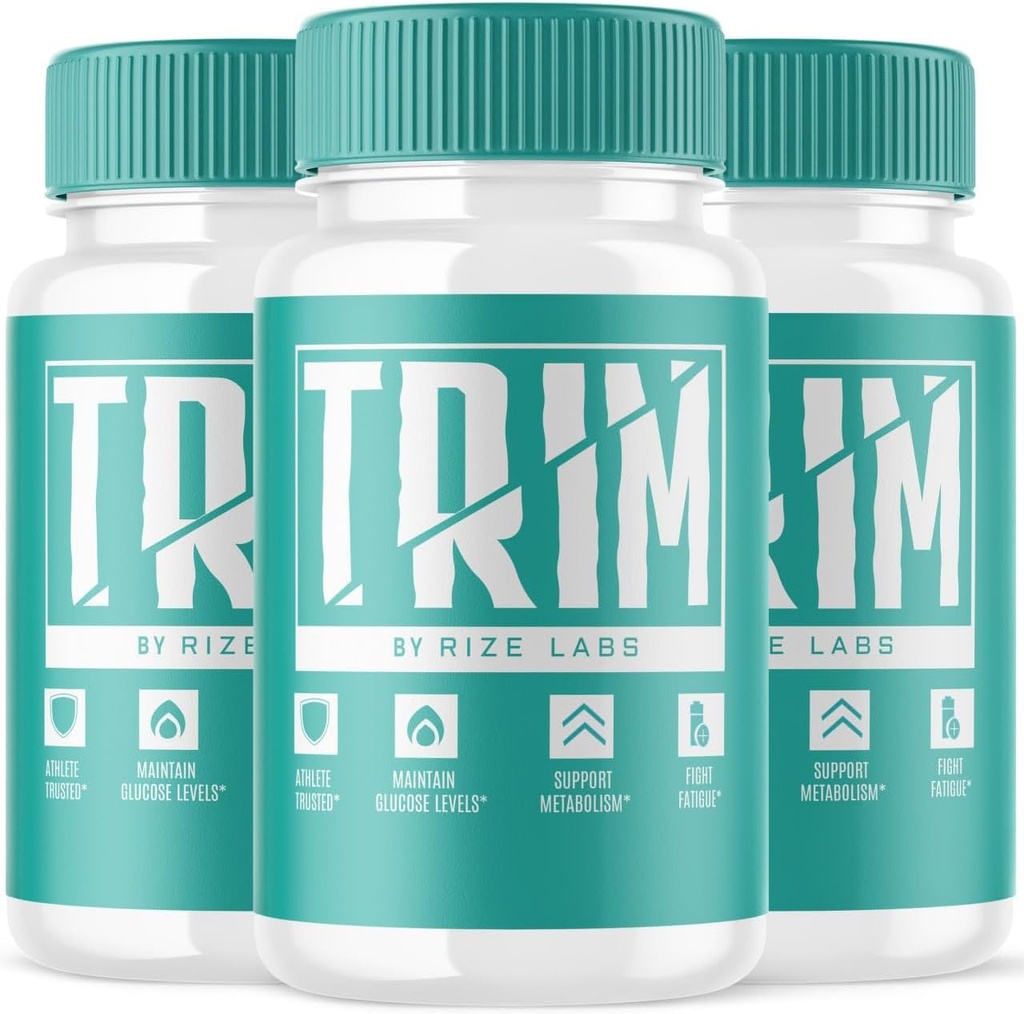 Rize laboratoriji Trim Supplement, Kapsule za napredno hujšanje, tablete kurirane za potiskanje skozi rezanje in kiparsko fazo, ki je sestavljen Physique - pakiranje po 3(180 kapsul)