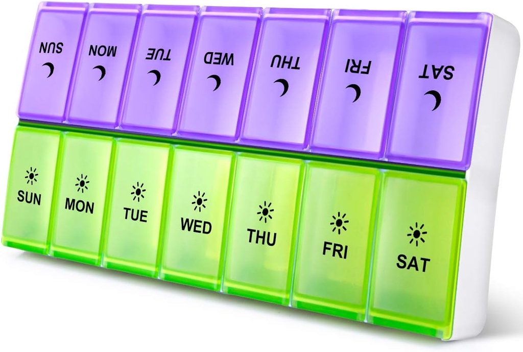 DANYING ekstra velike tablete Organizator 2 krat na dan, XL tedenske tablete Box, AM PM tablete primeru, tablete vsebnik 7 dan, vitaminski primer dvakrat na dan