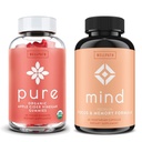 WellPath Pure Apple Cider Vinegar z mamo Gummies & Mind Brain Supplement z levjo grivo - podpira fokus in spomin, 60 Ct vsak