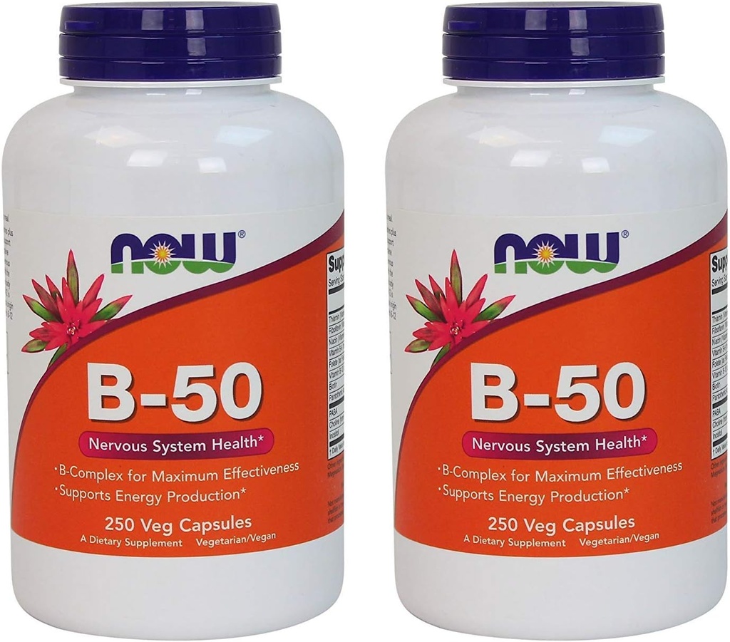 Now Foods, B-50, 250 Veg kapsul (pakiranje 2)