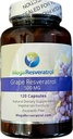 Mega Resveratrol Koža rdečega grozdja, Piceid Resveratrol, vodna raztopina/visoka absorpcija/boosts dušikov oksid. 500 mg na kapsulo. Čistost Certificirana. NO Toksične ‚neaktivne‘ sestavine. Keto, Vegan, Non-GMO.