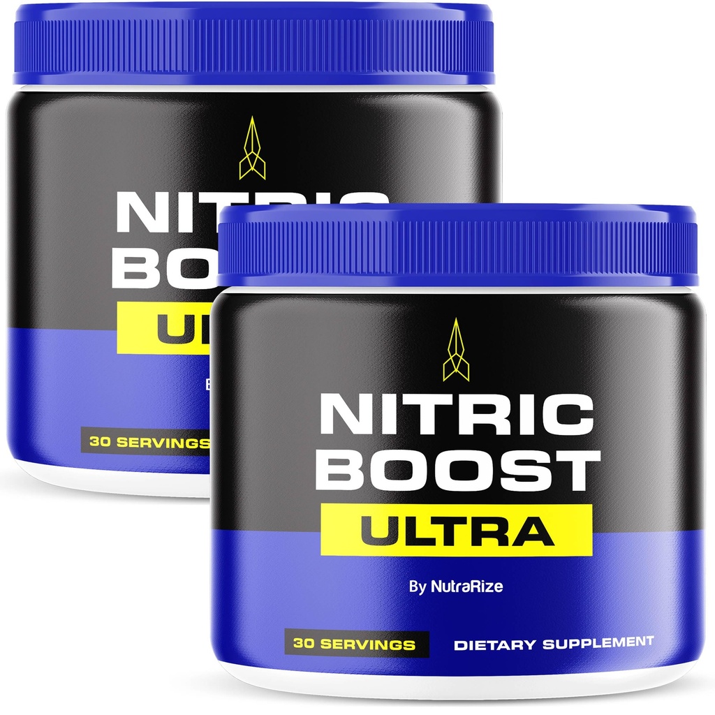 NutraRize (Pack 2 Nitric Boost Ultra – Premium Daily Powder Mešanica v jarku, Oblikovan za pomoč ohraniti energijo, podporo naravne cirkulacije, in vas Going, Uradni pregledi (60 Serving)
