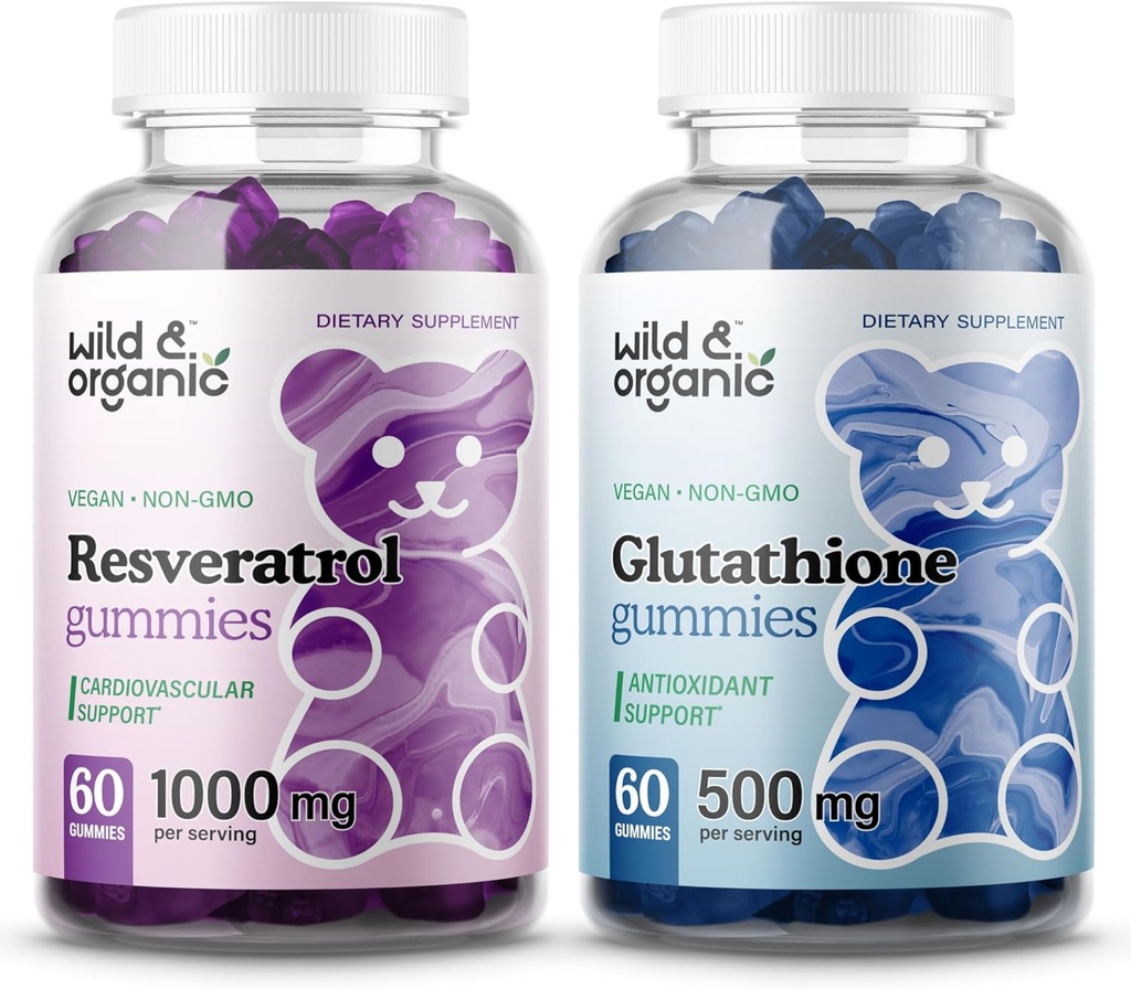 Divji in organski resveratrolni gumiji in L-glutationski gumiji
