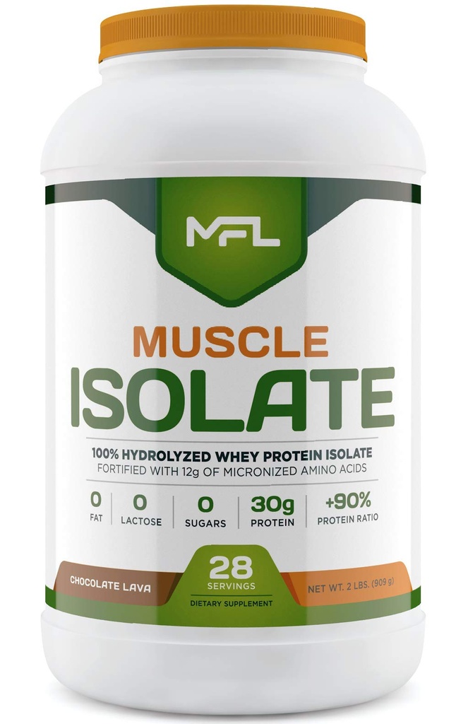 MFL 100% izolat Protein l 30g proteina l 12g aminokisline l Keto Prijazno l Nizki ogljikovi hidrati l 2 lbs. (Chocolate Lava)