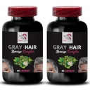 Revitalizer za lase - GRAY HAIR REVERSE - Barvni pospešek, Radiantni lasje, Obujanje las, Preobrazba las, Glossy lasje, Mladi videz, Bogata barva las, Lesk za lase, Sveža barva las 2Bot 120Caps