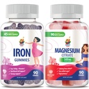 Magnezij Gumies 500mg & Železo Gumies za odrasle - železovi vitamini z vitaminom C