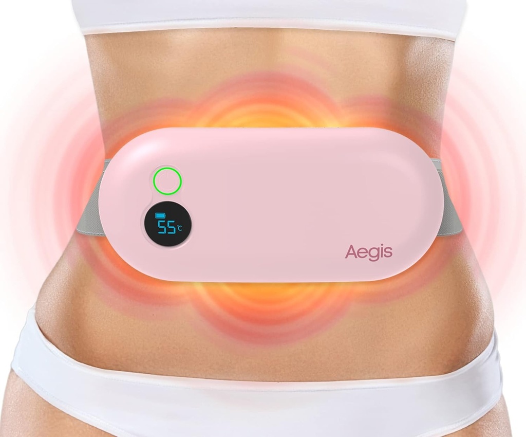Prenosni ogrevalni pad za Cramps. Periode Pain Relief Device & Menstrual Heating Pad Massager za PMS, Back Pain. Akumulator 3 Toplotni načini Menstruation Cramp Relief Masaža s Pads za ženske in dekleta.