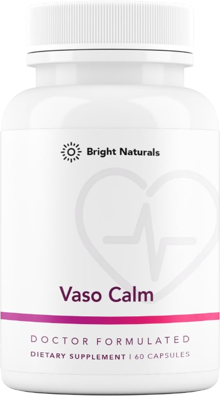Vaso Calm - Zdrava kri Balance dodatek - Lastnosti Fermentirani česen, zelena in grozdno seme ekstrakt, Hibiscus, in vitamin K2 - Izdelano v ZDA