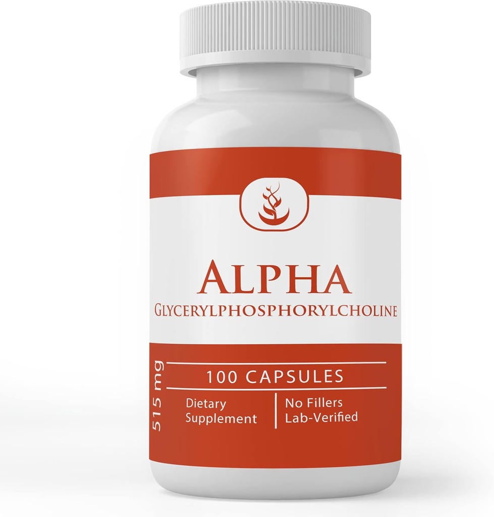 PURE ORIGINAL SESTAVINE Alfa Glicerilfosforilholin (Alpha GPC), (100 kapsul) vedno čist, brez dodatkov ali polnil, laboratorij preverjen