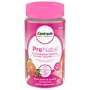 Centrum prednatalni multivitaminski gumi z DHA in folno kislino, mešanimi jagodnimi in pomarančnimi aromami - 60 Count, 30 Day Supply