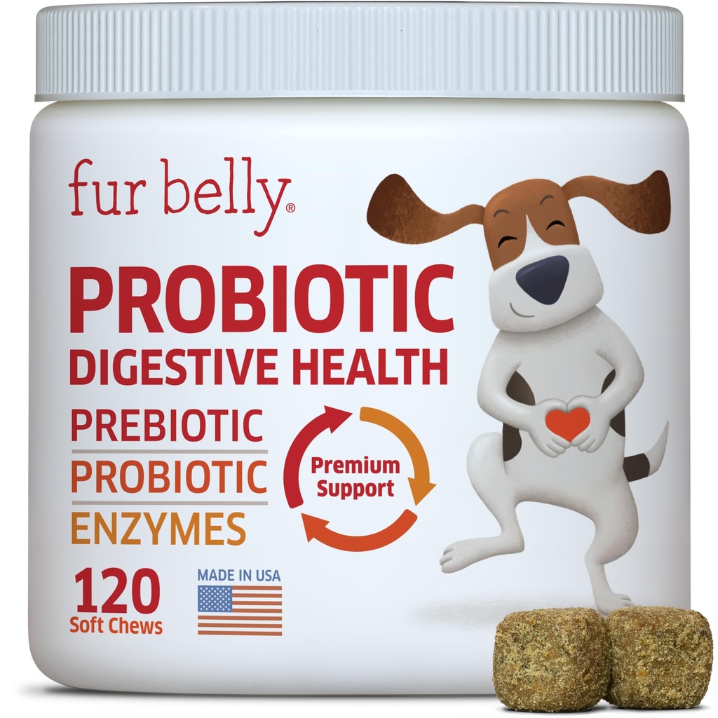 Probiotiki za pse - Vroča točka Remedy za pse + Prebiotik - Alergija za pse Chews - Izboljšati prebavo in vznemirjeno Tummy, Relieve Plin & Diarea, Pasji probiotiki in Pregestivne encime, 120 Pes Probiotični Chews