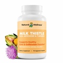 Naravne Wellness Mleka Thistle z Artichoke & Kurkurja – Napredna jetrna podpora dodatek za Detox, Regeneracija in antioksidant zaščite – Podpira čiščenje jeter, Prebava in splošno Wellness
