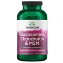 Swanson Glucosamine Chondroitin MSM (metilsulfonilmetan) 3- v-1 Formula Fleksibilnost skupne mobilnosti Comfort Kartilage vezano tkivo Zdravstvena podpora prehranska dopolnila 240 Tablete (Tabs)