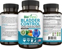 BioFinet Bladder Control Supplement za moške in ženske - 120 Veg. Kapsule - žaga Palmetto, brusnice, Bučno seme, Vitamin E, Boswellia, Dandelion Root - Sečnina Tract Bladder Zdravje - Izdelano v ZDA