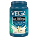 Vega Organic All-in-One Vegan Protein Powder, Francoska Vanilla - Superfood sestavine, Vitamini za podporo imunitete, Keto prijazno, Pea Protein za ženske in moške, 1,5 lbs (Pack of 1)