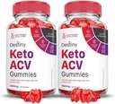 Upravičeni laboratoriji (2 Pack Destiny Keto ACV Gummies Napredna Formula 1000MG Destiny Keto Gummies Apple Cider Vinegar Oblikovan z Granit Beet Juice v prahu B12 Vegan Non GSO 120 Gummies