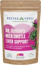 Milk Thistle Max - Jetrna podpora - Pure Milk Thistle Powder - Silymarin, Tradicionalni Ayurveda Zeliščni dodatek - Vegan, Solar Sushed, No Conservatives - 3.53 oz - 50 Servings