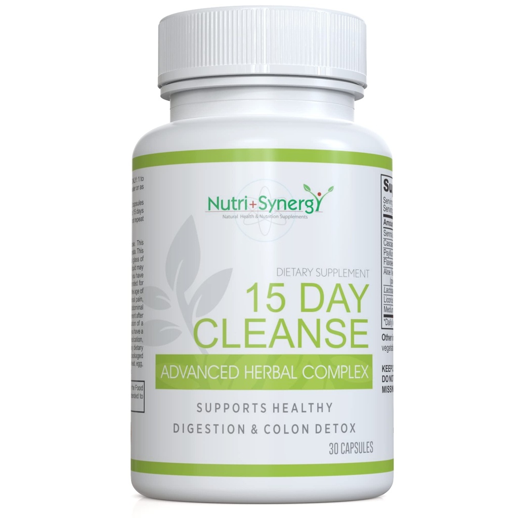 15 Day Cleanse Advanced Herbal Complex - Colon Cleanse in Detox - izboljšano črevesno zdravje