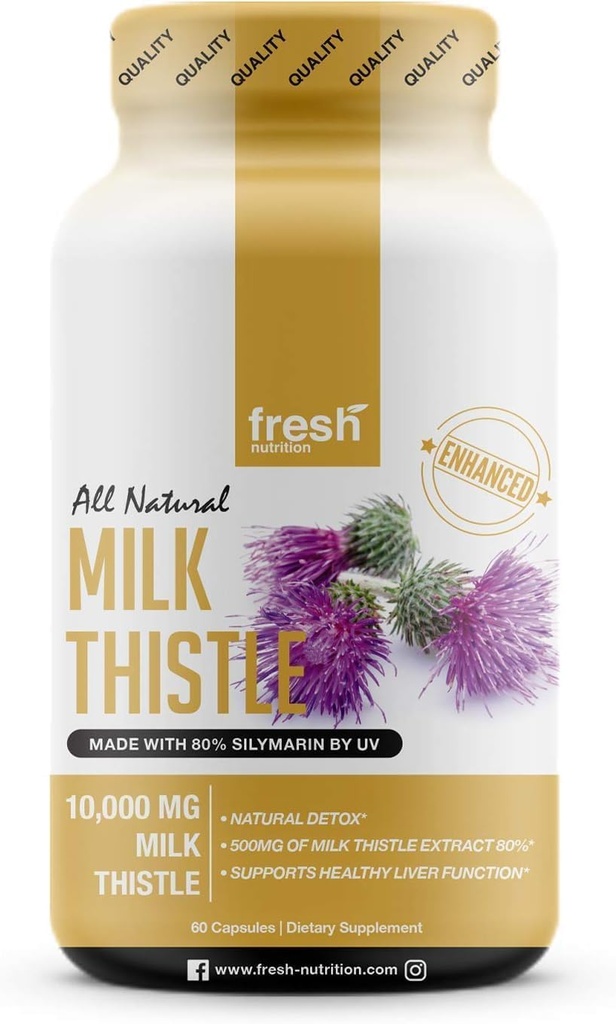 Sveže Prehransko mleko Thistle Kapsule (10.000 mg)