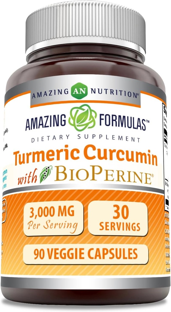 Osupljive formule Kurkumin z Bioperinom 3000 mg na postrežbo 