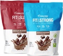 Evolution Advanced Nutrition Grass Fed 100% Whey Protein Powder + Fit & Slim z glukomannanom, Inulin Fiber – visoke vlaknine, visoke beljakovine, Pure, Keto Odobreno, Ne GSO, Stevia Sweeted – 2 Pack
