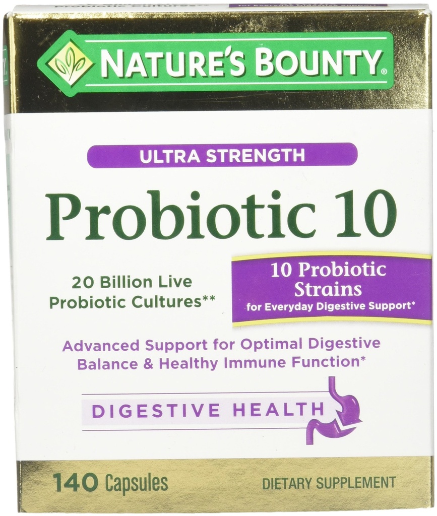 Narava Bounty Ultra Jakost Probiotik 10, 140 Kapsule