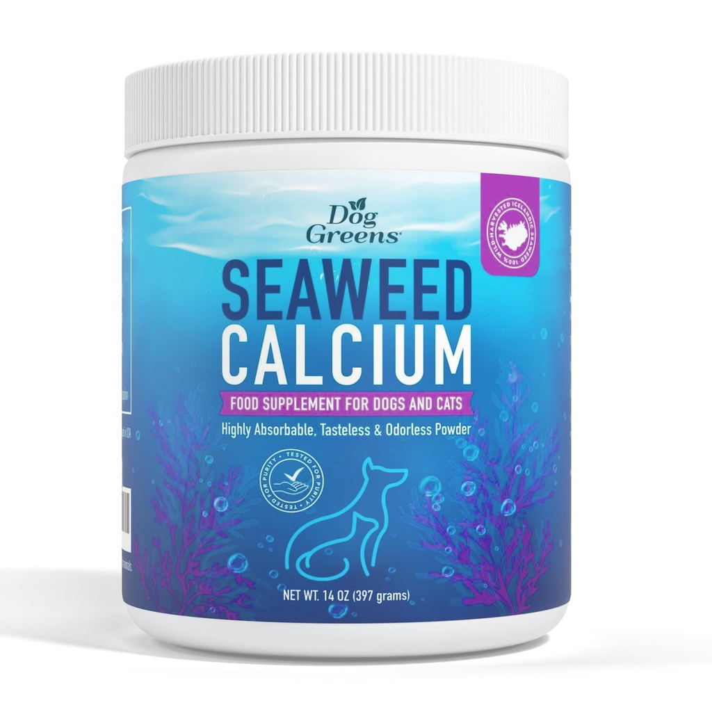 Seaweed kalcij za hišne živali, Vet Priporočeno, Tested za čistost, 14 Ounces, Nekdanje narave najboljši kalcij morskih alg, 1 pakiranje