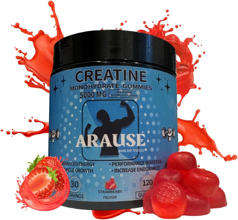 Kreatin monohidrat Gumies, 5000mg, prehranska dopolnila, povečanje energije, povečanje zmogljivosti, povečanje vzdržljivosti, rast mišic
