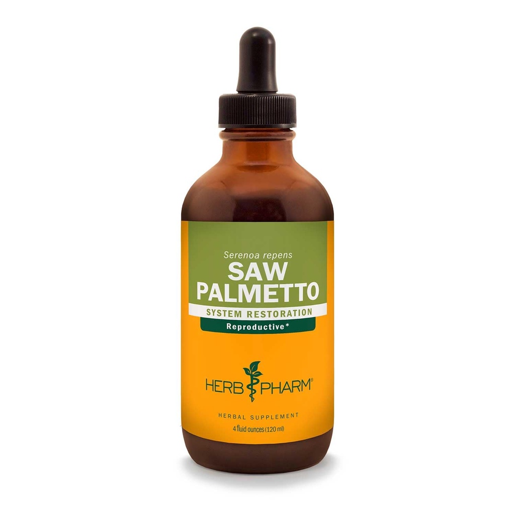 Herb Pharm Saw Palmetto Berry Liquid Extract za podporo prostate - 4 Ounce