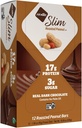 NuGo Slim temna čokolada praženi arašidi, 16g beljakovine, 2g sladkor, 7g vlaknine, nizko neto Carb, Keto prijazno, Gluten brezplačno, 12 grof