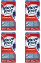 Move Free Advanced Plus MSM in vitamin D3, 80 tablet - Skupni zdravstveni dodatek z glukozaminom in hondroitin (paket 4)