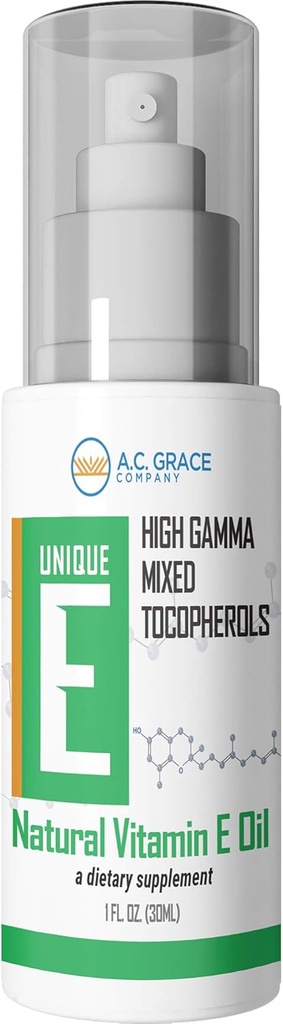 UNIQUE E A.C. Grace Company, Mešani koncentrat tokoferolov tekoče, 1 fl oz (30 ml)