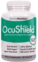 OcuShield Eye Health Vitaminska podpora za zdrave oči, Nočni vid z Saffron, Lutein & Zeaxantin, Eye Nutrients za zaščito in spodbujanje zdravje oči, ena steklenica